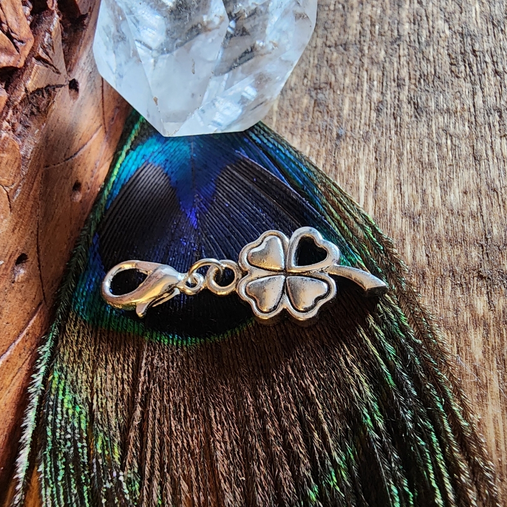 5/$25 Irish Shamrock Heart Charm for Bracelet St Patrick's Day Clover Bag Clip - Picture 10 of 13